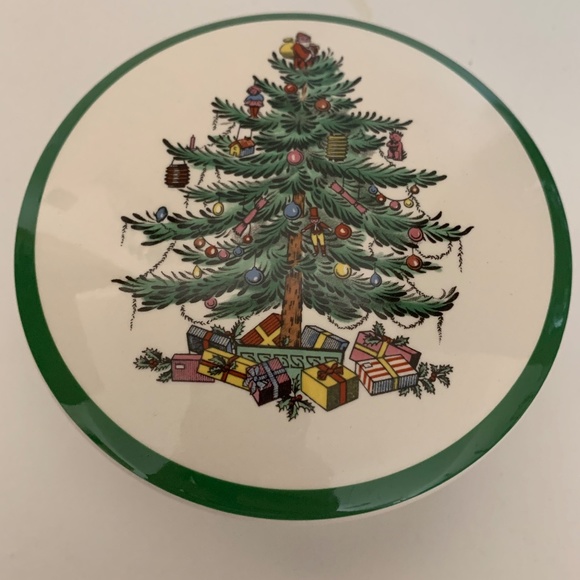 Spode Christmas Tree Trinket/Candy Covered Dish. - Picture 1 of 5